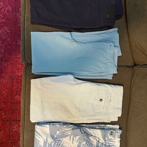 Vineyard Vines Kids chino pants, seersucker, Navy, Light Blue. All 4 for $80